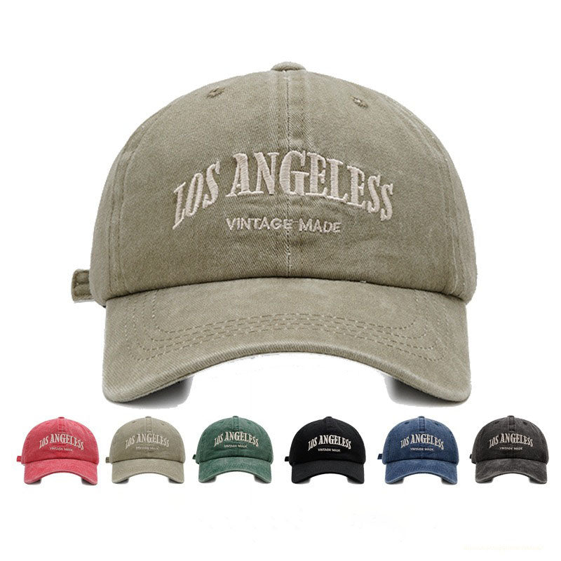 Retro Baseball Cap Wash Cotton Couples Cap