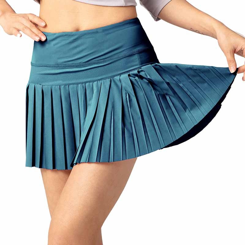 Sports Quick Drying Fake Two-piece Pleated Skirt Shorts