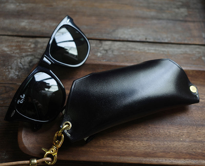 Retro Handmade Leather Glasses Case