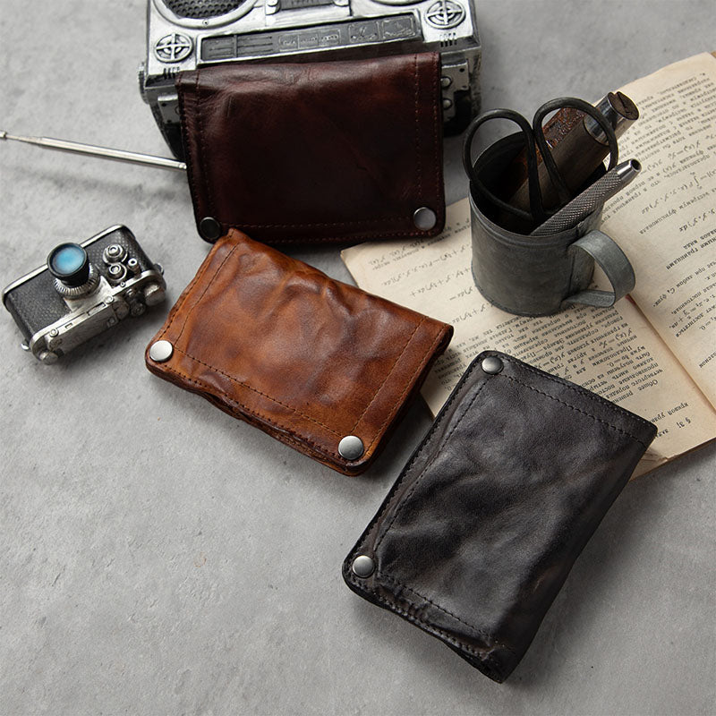 Retro Handmade Genuine Leather Wallet