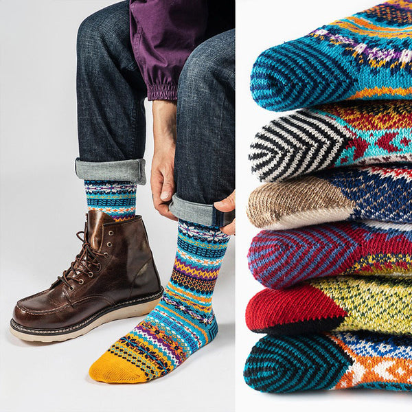 Men's Retro Ethnic Style Warm Socks