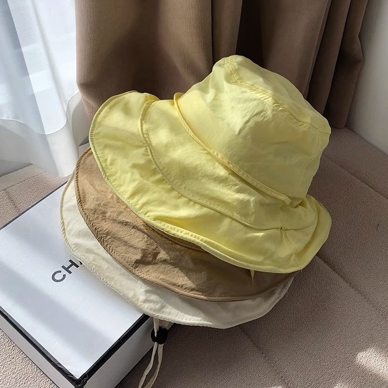 Summer Large Brimmed Sun Protection Quick Drying Foldable Fisherman Hat