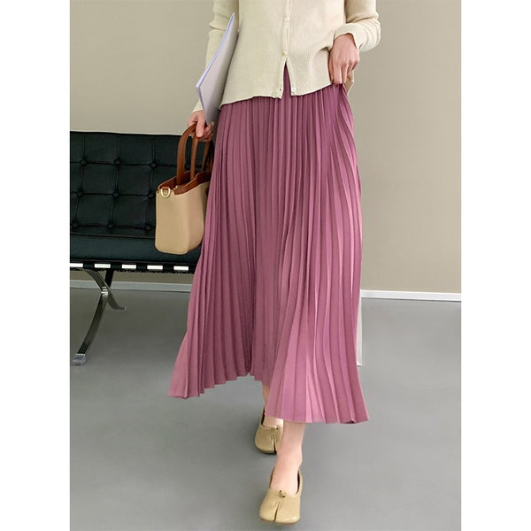 High Waist Pleated Skirt