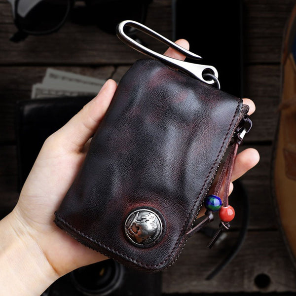 Retro Handmade Genuine Leather Portable Bag