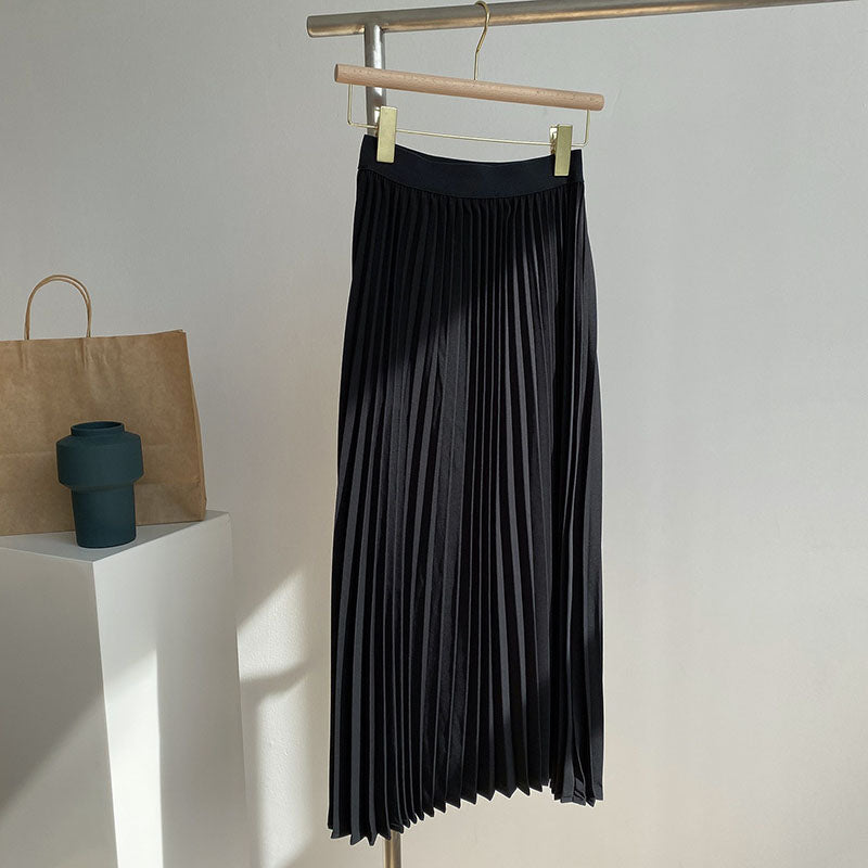 High Waist Pleated Skirt