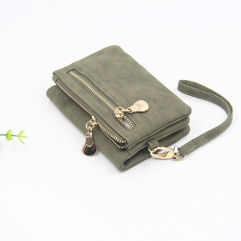 Retro Mini Zipper  Women's Wallet