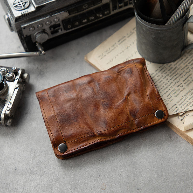 Retro Handmade Genuine Leather Wallet