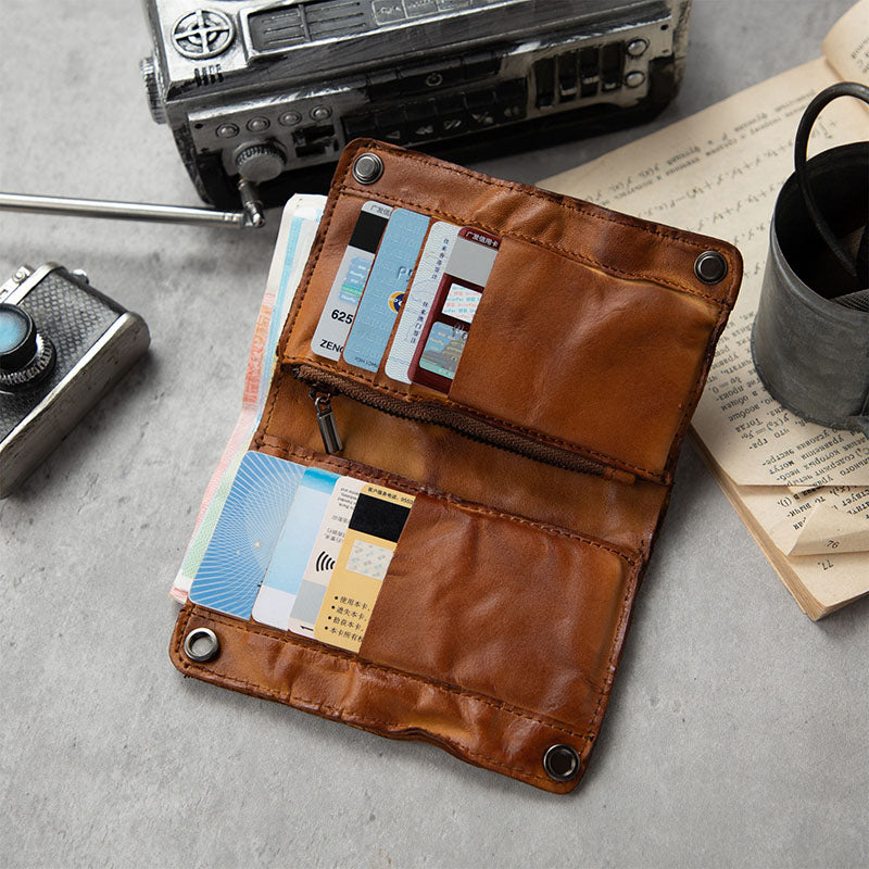 Retro Handmade Genuine Leather Wallet