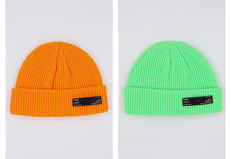 Retro Knitted Hat Basic Beanie For Men and Women