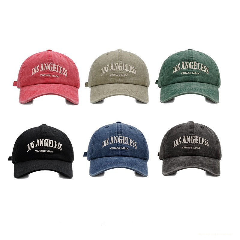 Retro Baseball Cap Wash Cotton Couples Cap