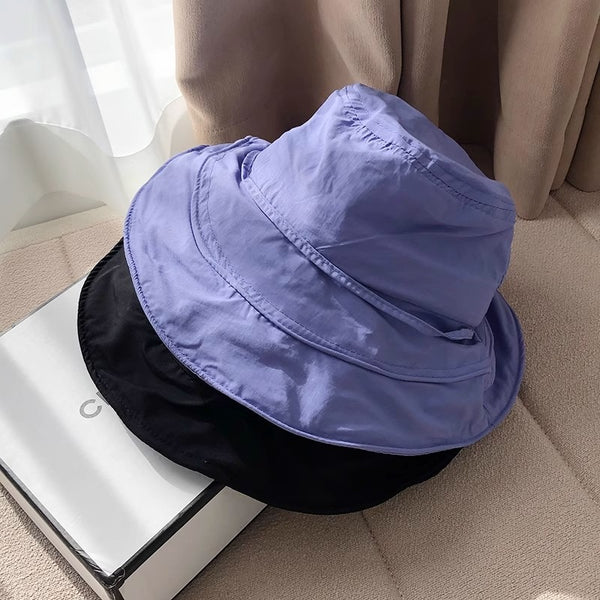 Summer Large Brimmed Sun Protection Quick Drying Foldable Fisherman Hat