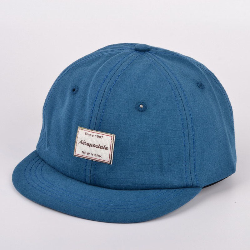 Spring and Summer Retro Personality Short Brim Men and Women Lovers Soft Top Baseball Cap