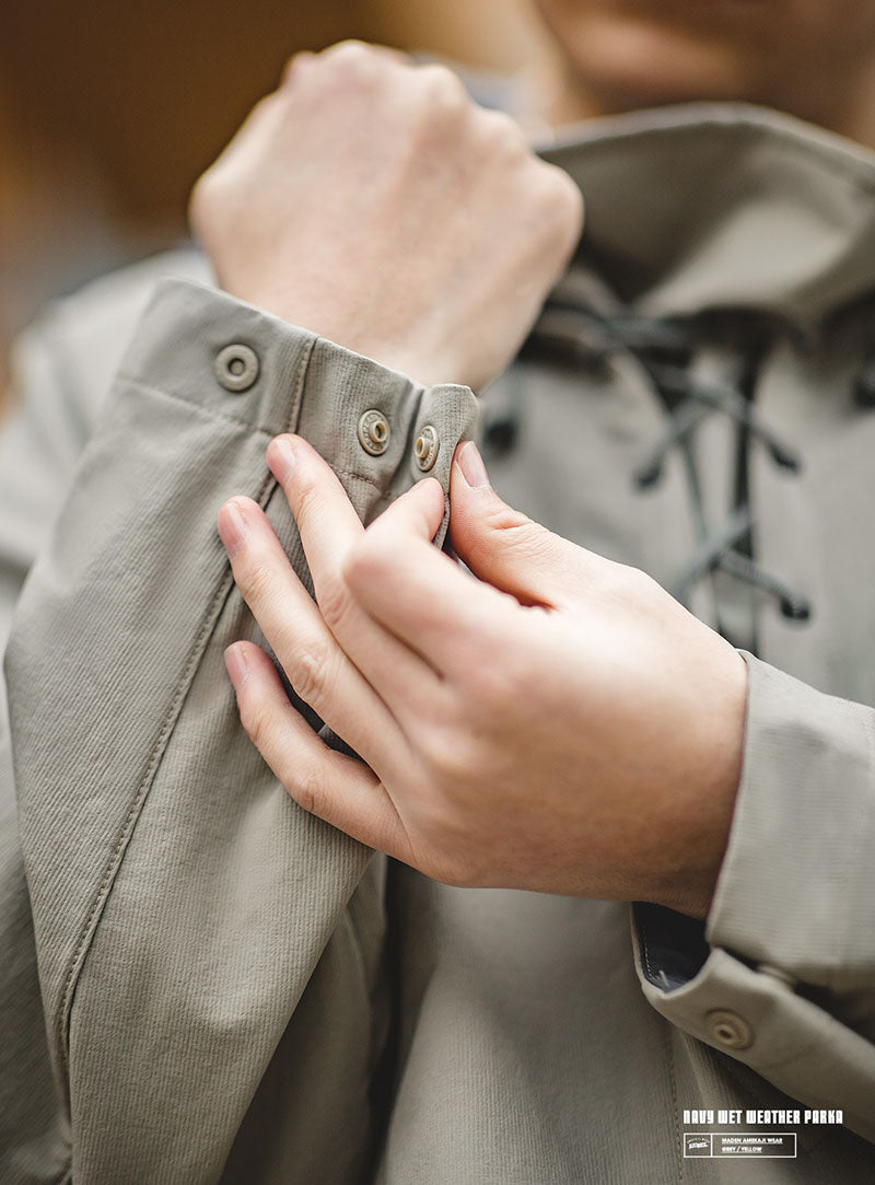 Vintage Navy Wet Weather Parka