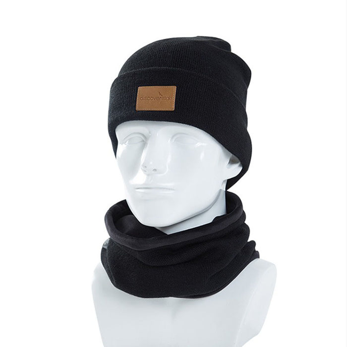 Retro Thermal Wool Knitted Hat & Scarf Set