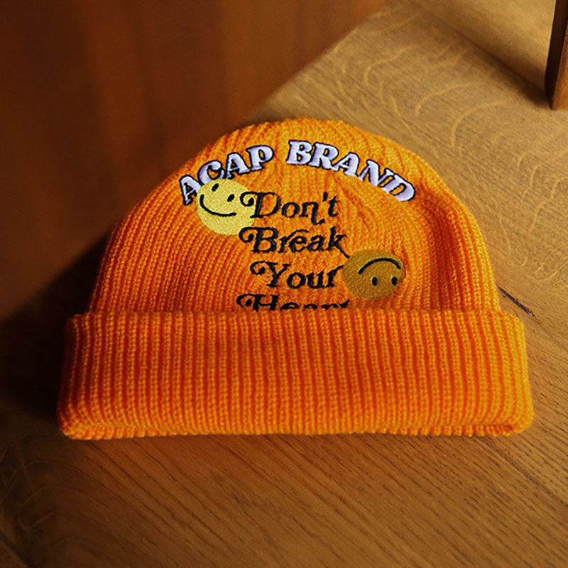 Retro Knitted Hat Basic Beanie for Men and Women