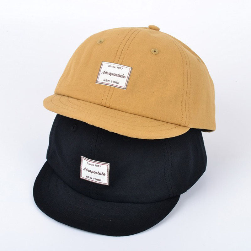 Spring and Summer Retro Personality Short Brim Men and Women Lovers Soft Top Baseball Cap