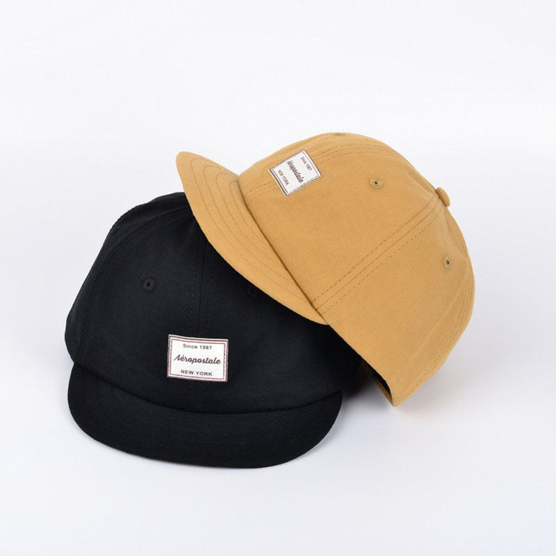 Spring and Summer Retro Personality Short Brim Men and Women Lovers Soft Top Baseball Cap