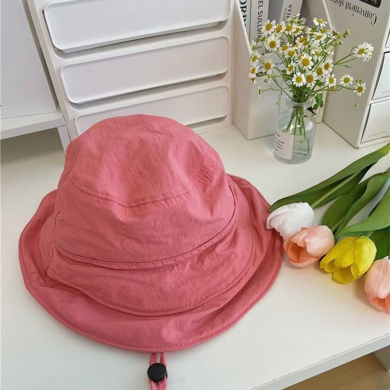 Summer Large Brimmed Sun Protection Quick Drying Foldable Fisherman Hat