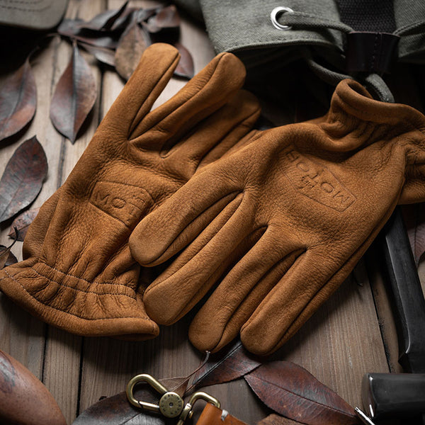 Retro Leather Work Gloves Motorcycle Gloves