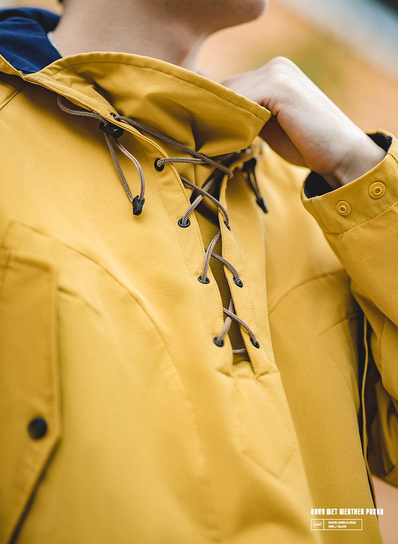 Vintage Navy Wet Weather Parka